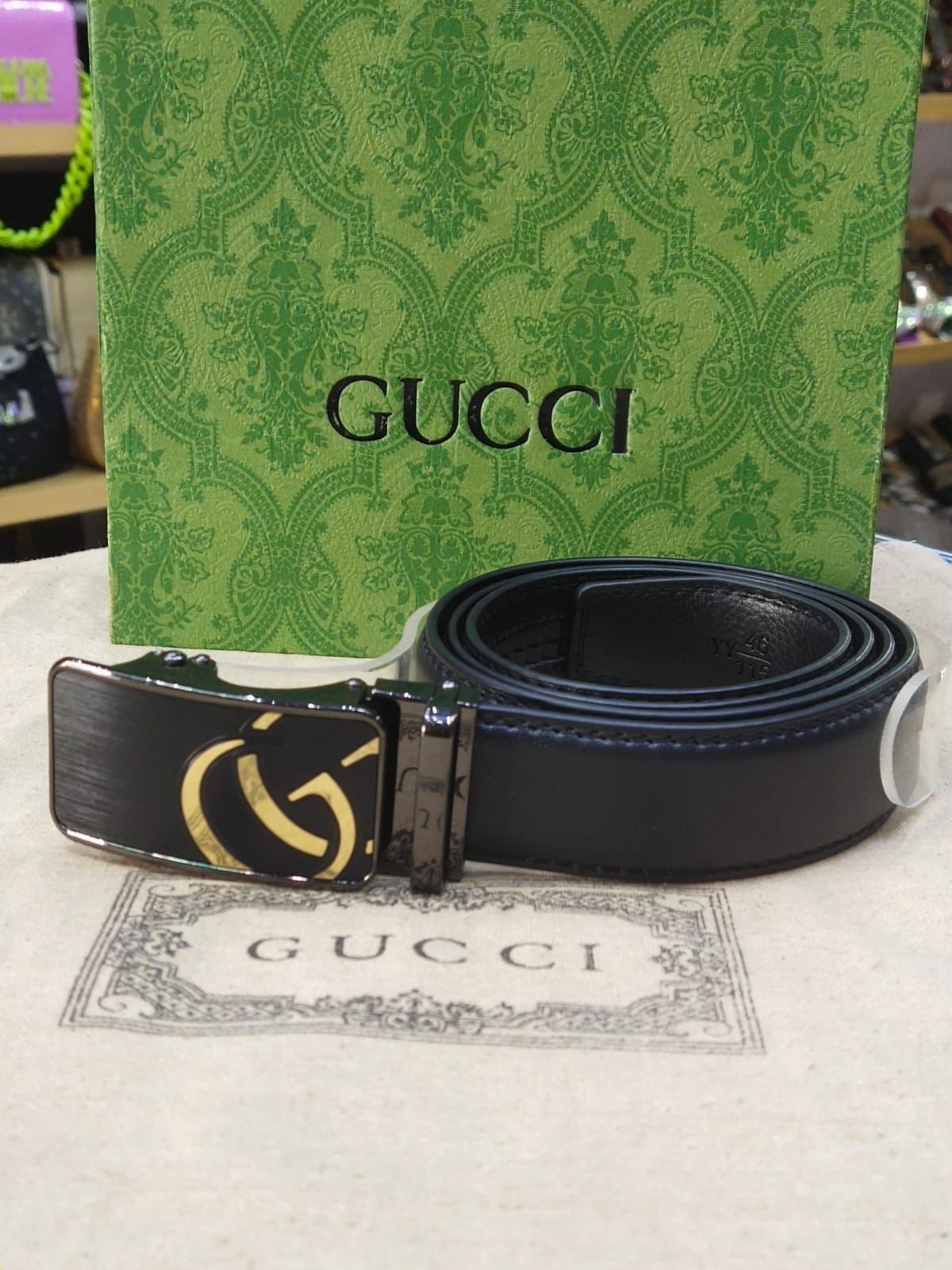 GUCCI Branded Leather Belt – Unisex | Premium Quality (With Box-4)