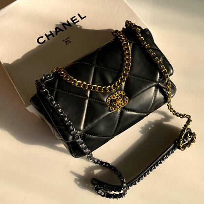 C-H-A-N-E-L CROSSBODY DESIGNER – Women Bag (Black)