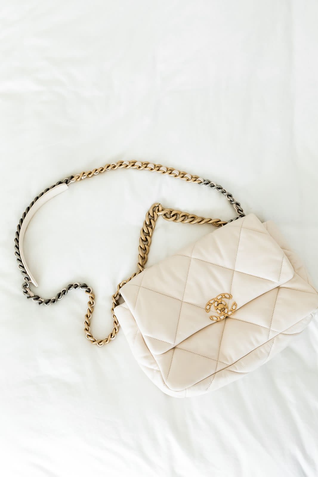 C-H-A-N-E-L CROSSBODY DESIGNER – Women Bag (Beige)