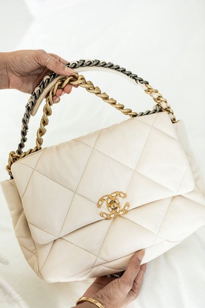 C-H-A-N-E-L CROSSBODY DESIGNER – Women Bag (Beige)