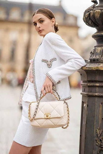C-H-A-N-E-L CROSSBODY DESIGNER – Women Bag (Beige)