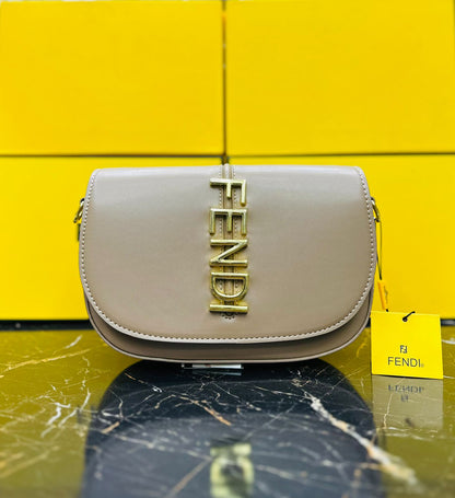 F-E-N-D-I PREMIUM QUALITY DESIGNER – Women Bag (Beige)