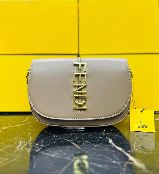 F-E-N-D-I PREMIUM QUALITY DESIGNER – Women Bag (Beige)