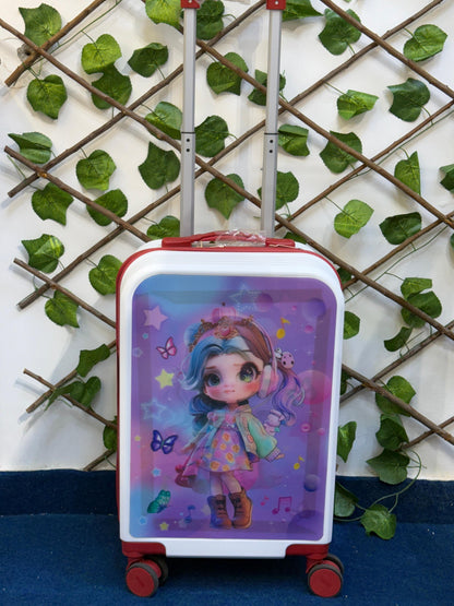 Kids Trolley Bag 20 Inch – Dual Magic Cartoon Digital Print Luggage (Design-1)