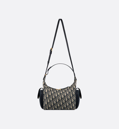 D-I-O-R MEDIUM D-DREAM OBLIQUE JACQUARD – Women Bag (Blue)