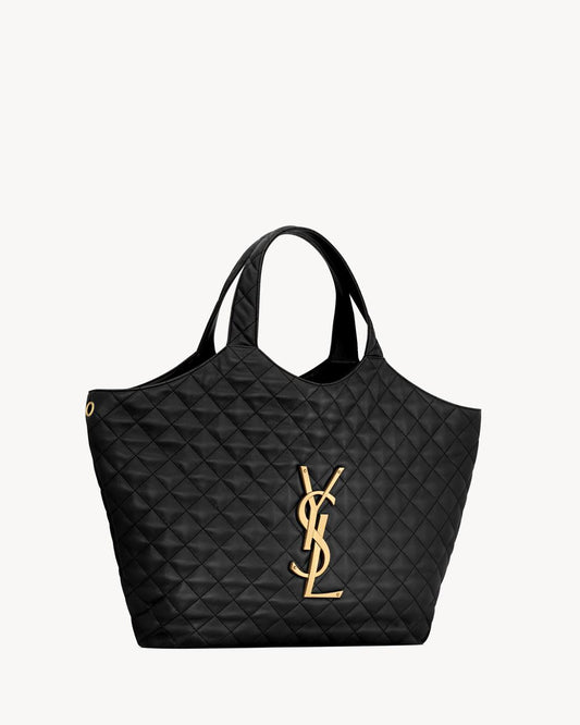 Y-S-L Saint Laurent ICare Quilted Lambskin Women Bag – Black With Dust Bag