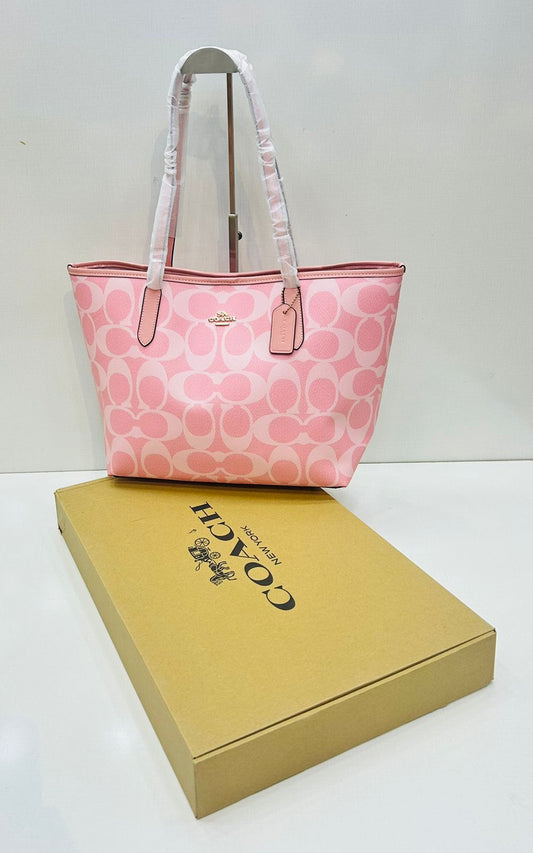 C-O-A-C-H Tote Women Bag – Premium Master Quality (Pink)