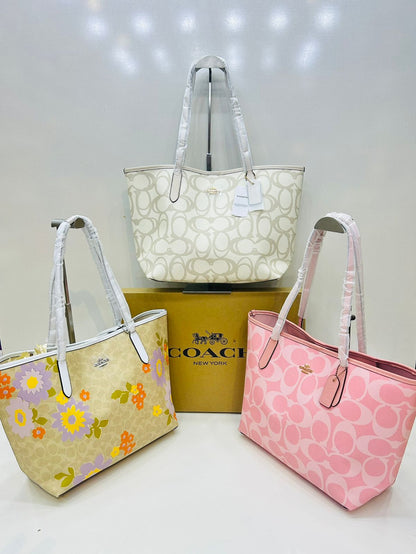 C-O-A-C-H Tote Women Bag – Premium Master Quality (Pink)
