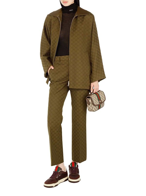 G-U-C-C-I Ophidia Small Top Handle Bag – GG Monogram Women Shoulder Bag (Beige Brown)