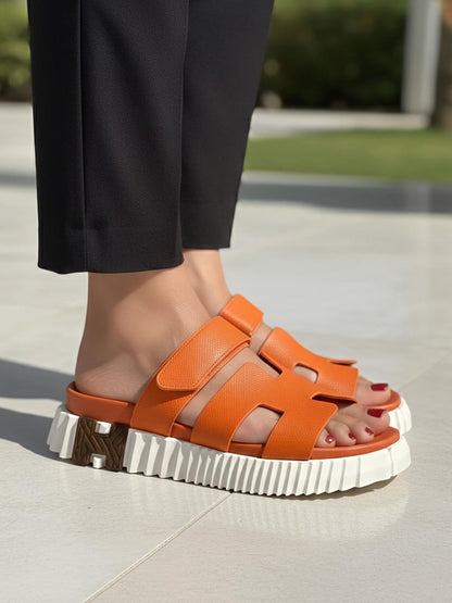 H-E-R-M-E-S INFRE Chypre Sandal – Master Quality Women Sandals (Orange)