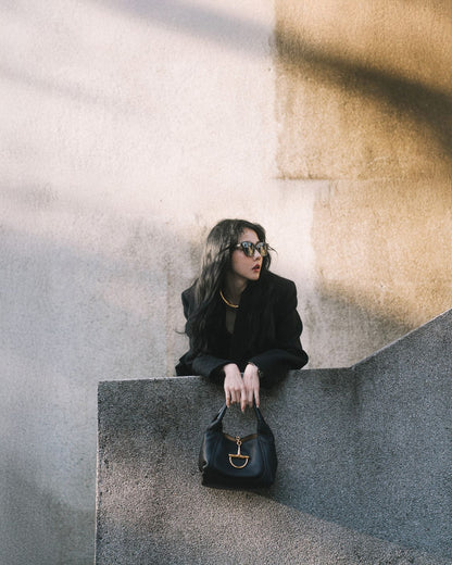 G-U-C-C-I Softbit Maxi Shoulder – Women Bag (Black)