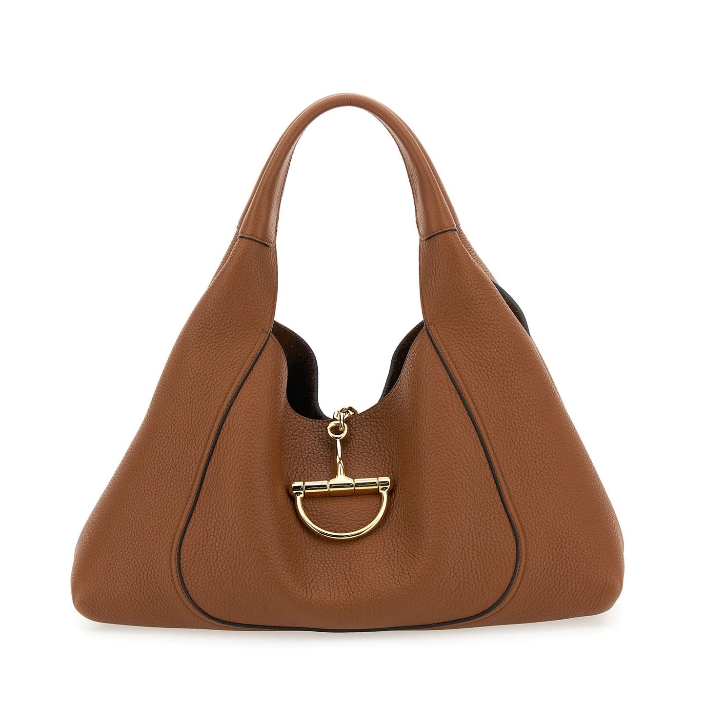 G-U-C-C-I Softbit Maxi Shoulder – Women Bag (Brown/Mustard)