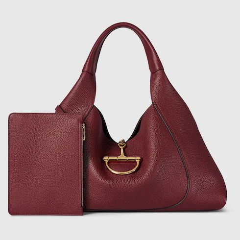G-U-C-C-I Softbit Maxi Shoulder – Women Bag (Red/Maroon)