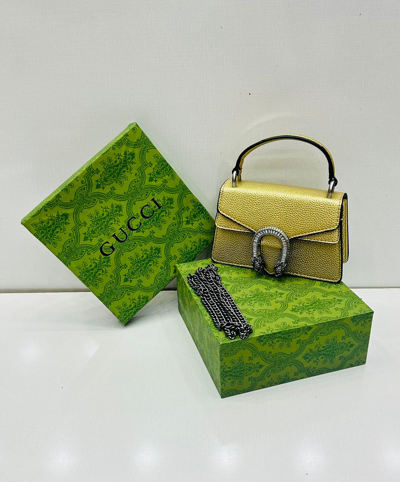 G-G D-I-O-N-Y-S-U-S Women Bag – High Quality Edition (Gold)