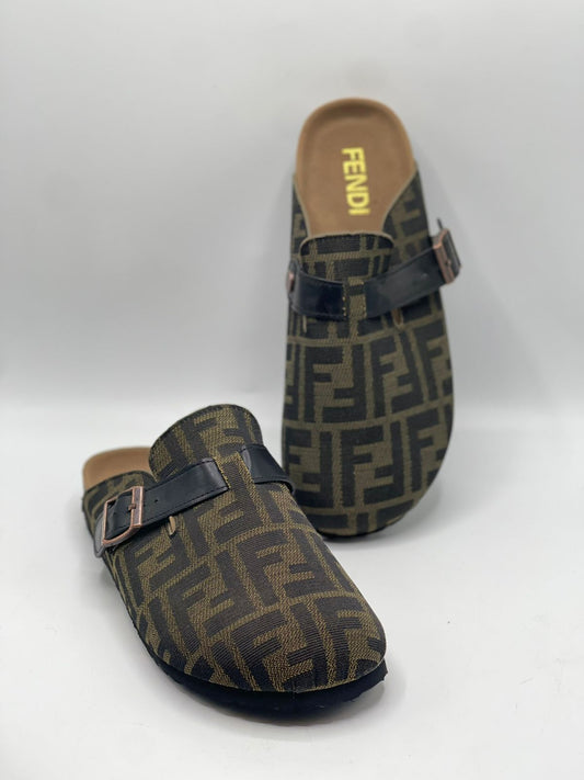 F-E-N-D-I Cotton Pumps – Women Footwear | Sizes 36–41 (Brown)