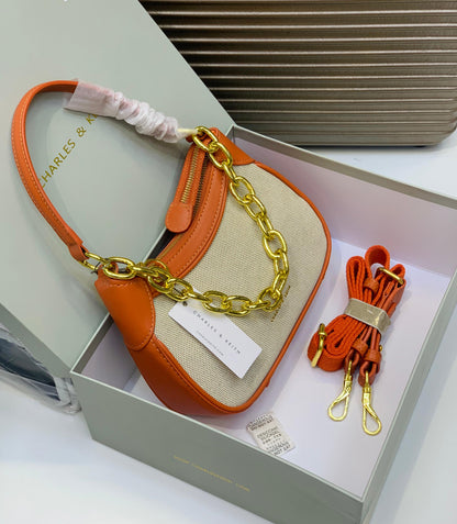 C-H-A-R-L-E-S & K-E-I-T-H New Design – Official Model Women Bag | (Mustard)
