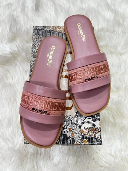 D-I-O-R Flats – Easy & Comfortable Women Footwear | Pink