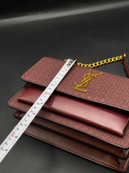 Y-S-L S-A-I-N-T L-A-U-R-E-N-T Sunset Crossbody – Women Bag (Black)