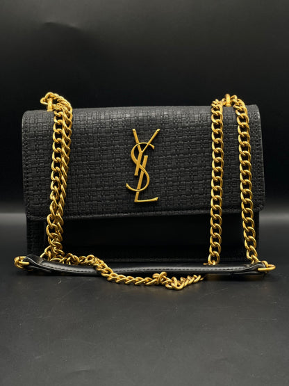 Y-S-L S-A-I-N-T L-A-U-R-E-N-T Sunset Crossbody – Women Bag (Black)
