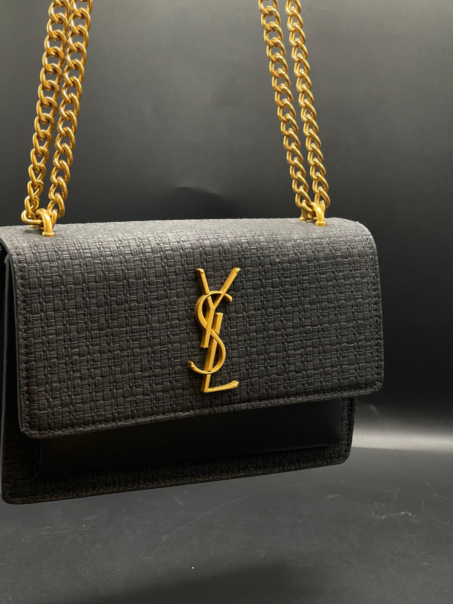 Y-S-L S-A-I-N-T L-A-U-R-E-N-T Sunset Crossbody – Women Bag (Black)