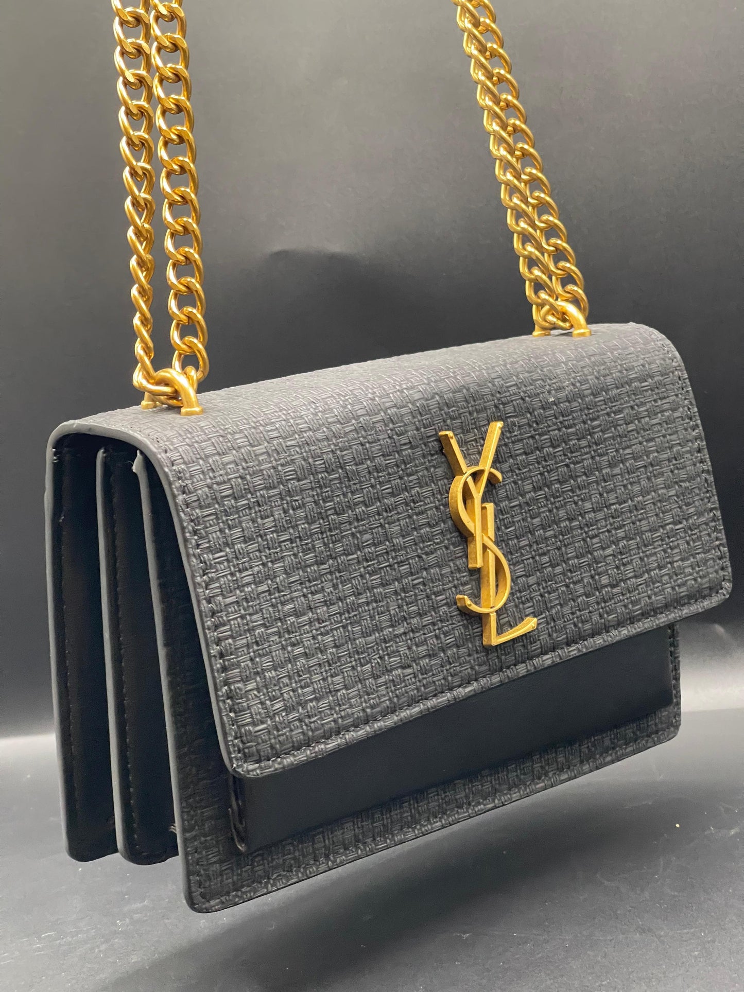 Y-S-L S-A-I-N-T L-A-U-R-E-N-T Sunset Crossbody – Women Bag (Black)