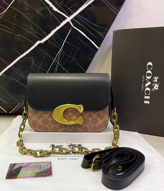 C-O-A-C-H Crossbody – Master Copy High Quality Women Bag | Black/Brown