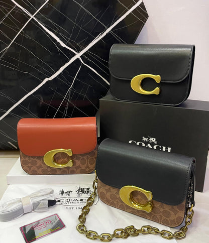 C-O-A-C-H Crossbody – Master Copy High Quality Women Bag | Black/Brown