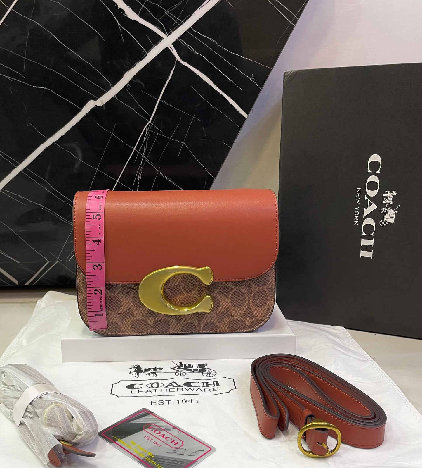 C-O-A-C-H Crossbody – Master Copy High Quality Women Bag | Black/Brown