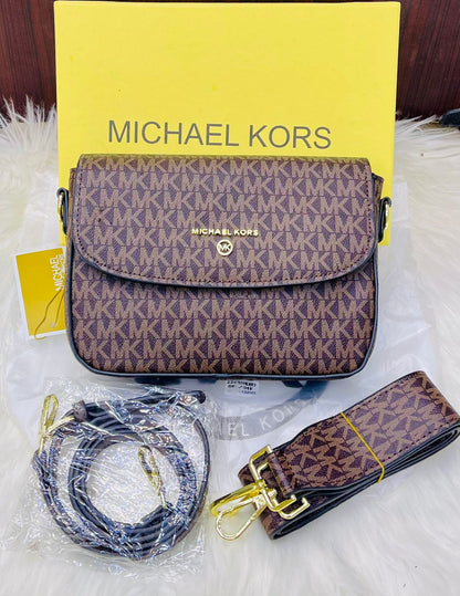 MK M-I-C-H-A-E-L K-O-R-S Style Premium Women Bag – Luxury Edition | Complete Box Set (Brown)