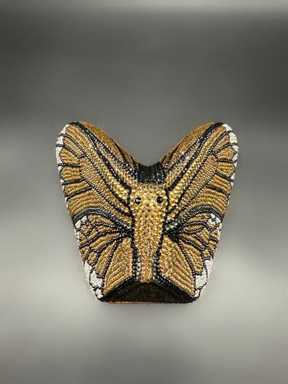 Butterfly Crystal Women Bag – Silver Luxury Edition (Gold)