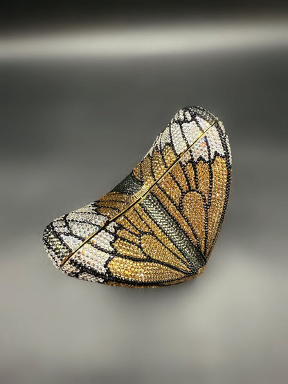 Butterfly Crystal Women Bag – Silver Luxury Edition (Gold)