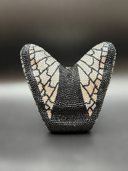 Butterfly Crystal Women Bag – Silver Luxury Edition (Black)