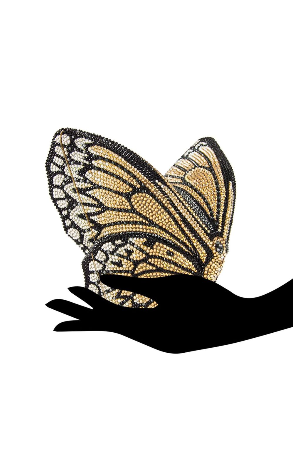 Butterfly Crystal Women Bag – Silver Luxury Edition (Black)