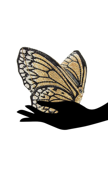 Butterfly Crystal Women Bag – Silver Luxury Edition (Black)