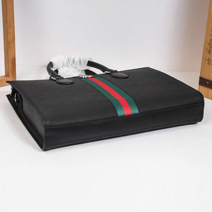 G-U-C-C-I Luxury Signature Large Women Bag | Super Premium Edition (Black-1)