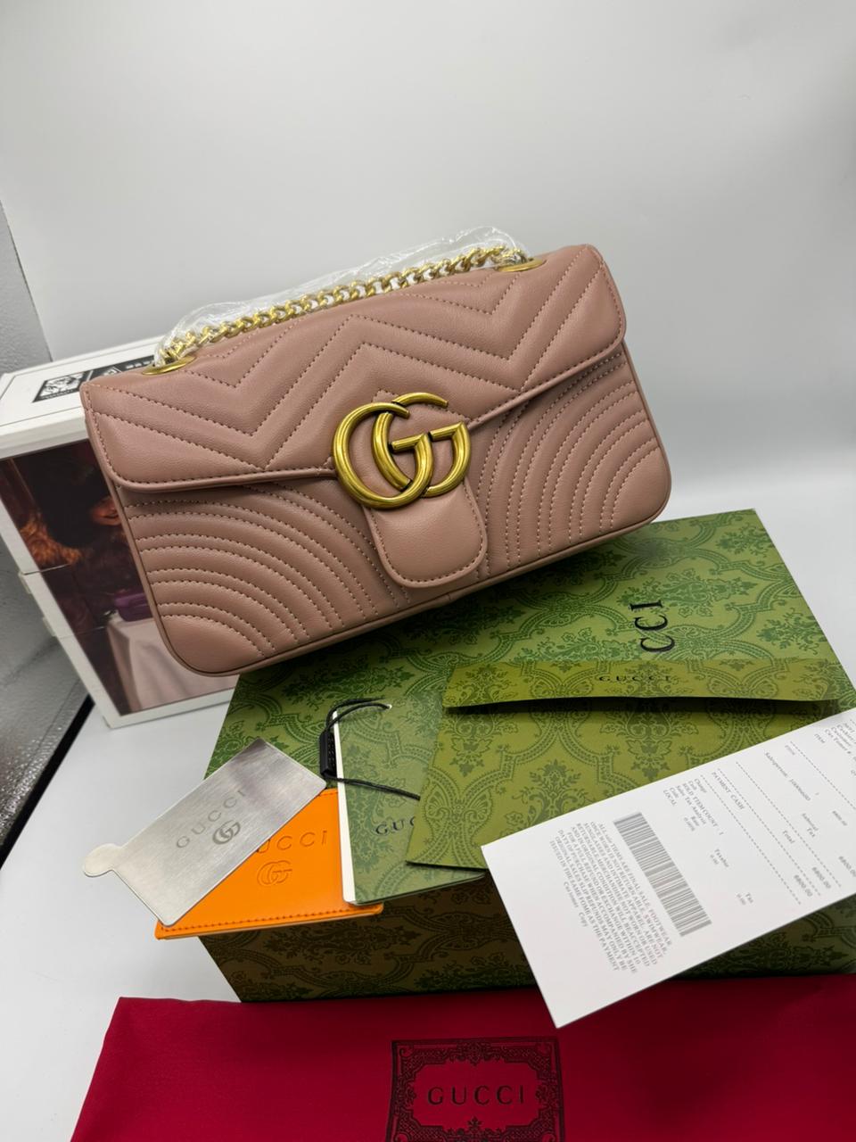 G-U-C-C-I Marmont – Master Quality Women Bag (Pink/Lilac)