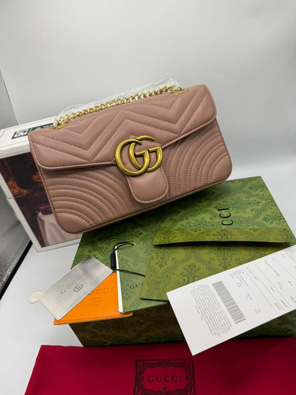 G-U-C-C-I Marmont – Master Quality Women Bag (Pink/Lilac)