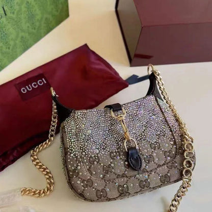 G-U-C-C-I Jackie Notte Mini Crystal Women Bag – Premium Edition