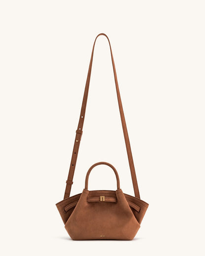 J-W P-E-I Premium Mini Women Bag – Maroon | With Brand Tag & Dust Bag (Brown)