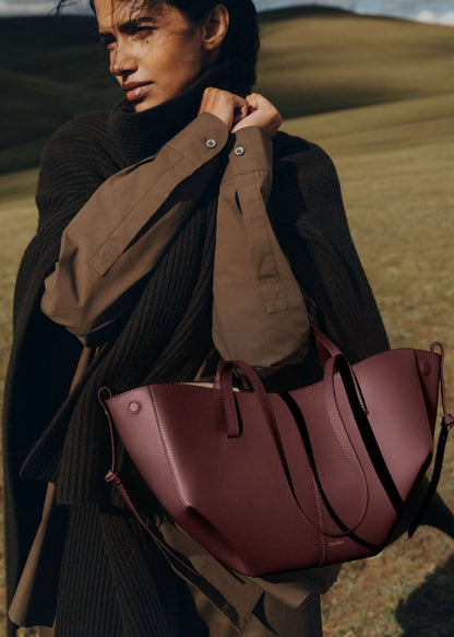 P-O-L-È-N-E CYME Mini – Elegant Women Bag | Premium Edition (Maroon)