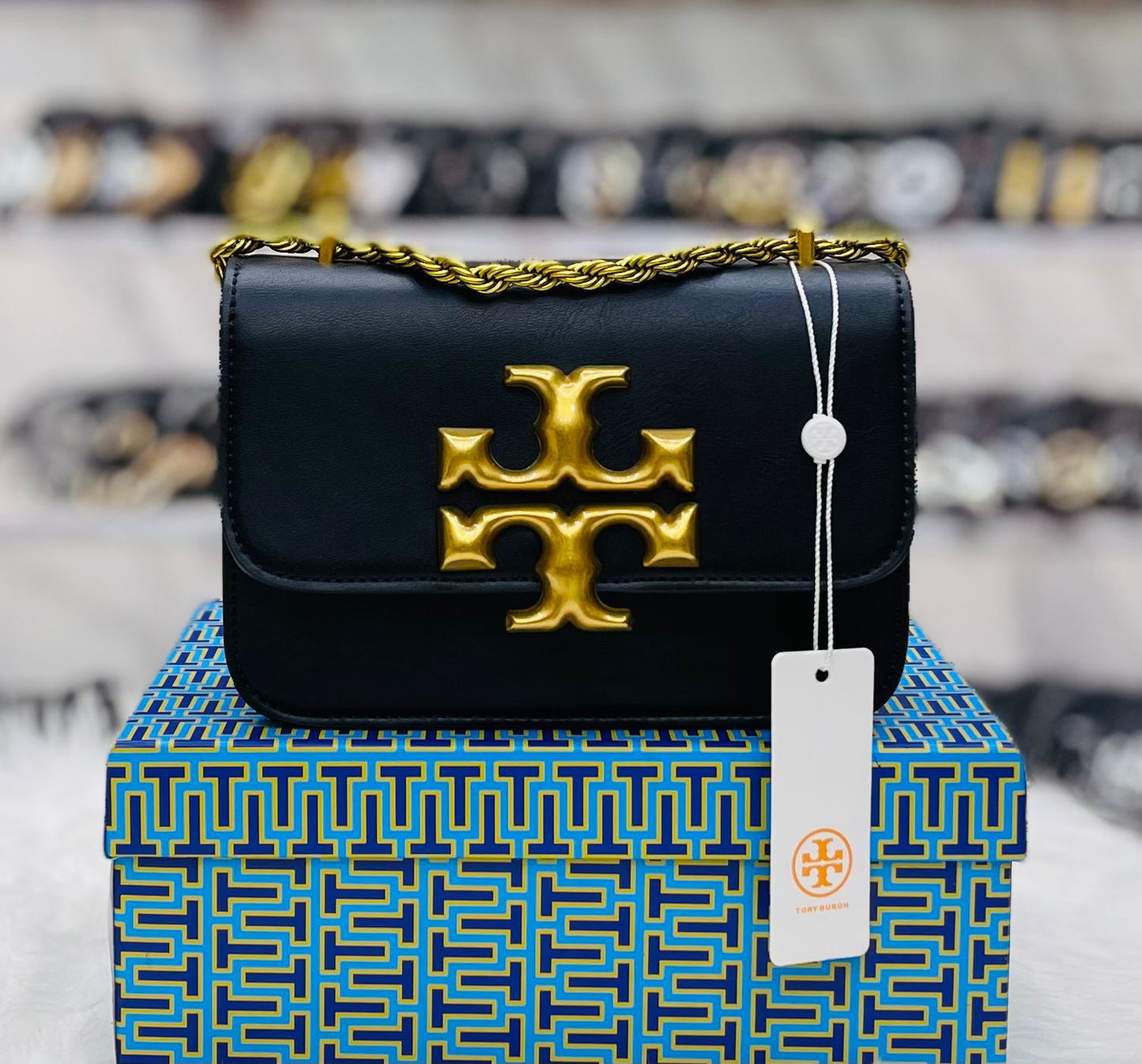 T-O-R-Y B-U-R-C-H Inspired Premium Women Bag – Luxury Edition (Black)