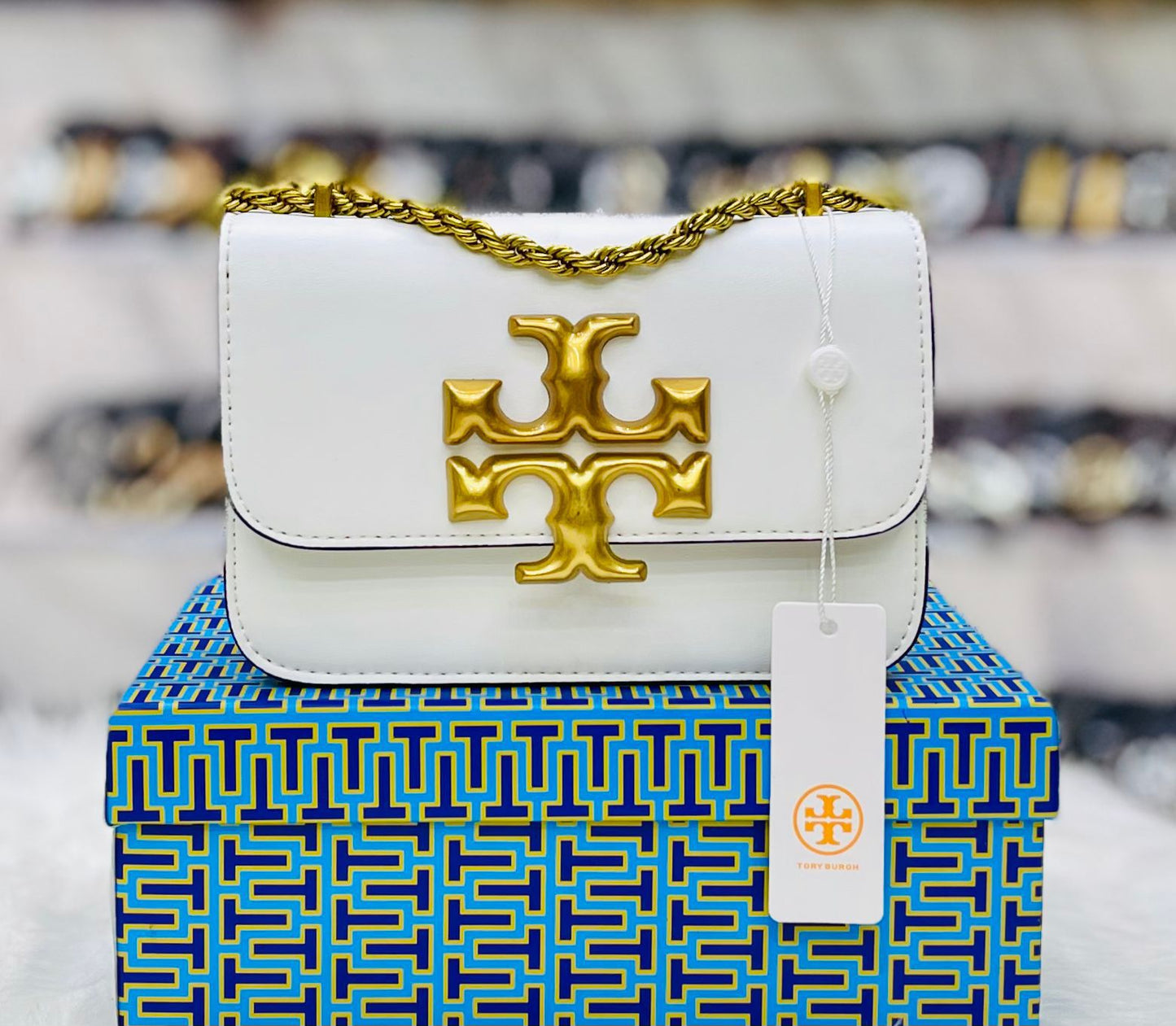T-O-R-Y B-U-R-C-H Inspired Premium Women Bag – Luxury Edition (White)