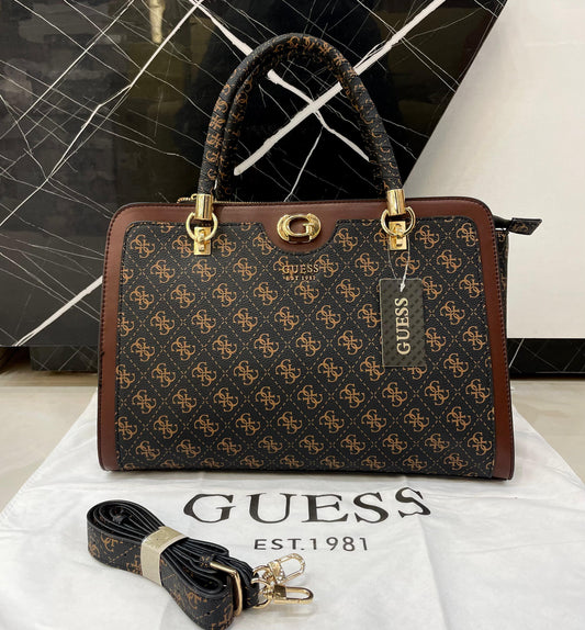 G-U-E-S-S Inspired Handbags – Premium Women Bag Collection (Brown-1)