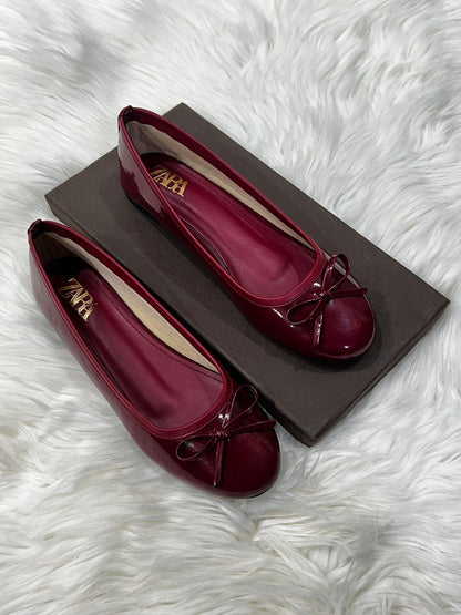 Z-A-R-A Inspired Tie Pumps – Elegant Women Footwear | (Red)