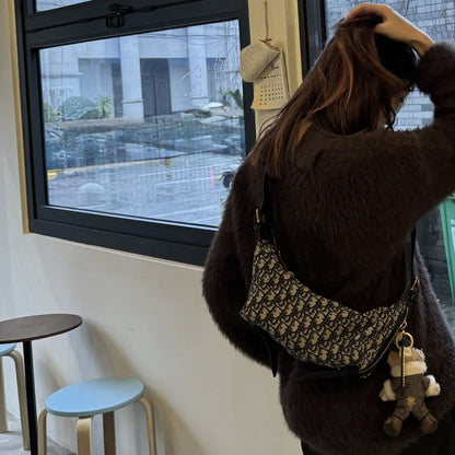 D-I-O-R Luxury Small Jacquard Canvas Women Bag – D-Journey Inspired | Premium Edition