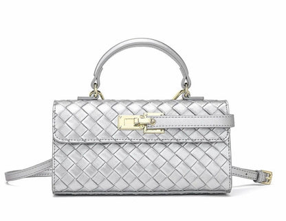 J-W-P-E-I Keyla Top Handle Women Bag – Premium Vegan Leather Edition (Silver)