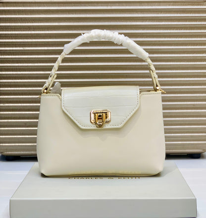 C-H-A-R-L-E-S & K-E-I-T-H Official Model Women Bag – (White)