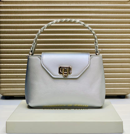 C-H-A-R-L-E-S & K-E-I-T-H Official Model Women Bag – (Silver)
