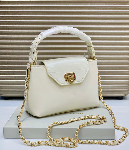 C-H-A-R-L-E-S & K-E-I-T-H Official Model Women Bag – (White)