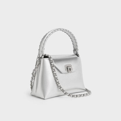 C-H-A-R-L-E-S & K-E-I-T-H Official Model Women Bag – (Silver)